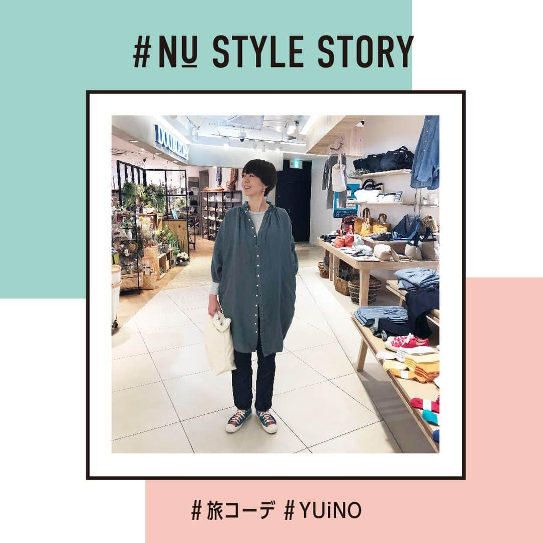 nuchayamachi_officialさんのインスタグラム写真 - (nuchayamachi_officialInstagram)「NU＋2F  YUiNO 靴下・ファッション雑貨・食品 . グランシャツワンピ―ス 17,280円 . リネン素材にレーヨンが少し入った涼しさと柔らかさがあるワンピースです。フリーサイズでざっくりと着れ、可愛らしく丸みのある女性らしいシルエットで小さなボタンをはずせば、羽織りものとしても使えて春の旅行にぴったりな お洋服に☆ . #yuino #NU茶屋町プラス #ヌー茶屋町プラス #茶屋町 #大阪 #osaka #梅田 #コーディネート #ライフスタイル #ootd #コーデ #おでかけ #fashion #アパレル #いいね #followme #instadaily #トレンドスタイル #NUスタッフコーデ #旅コーデ #madeinJAPAN #lifestyaleshop」4月15日 12時03分 - nuchayamachi_official