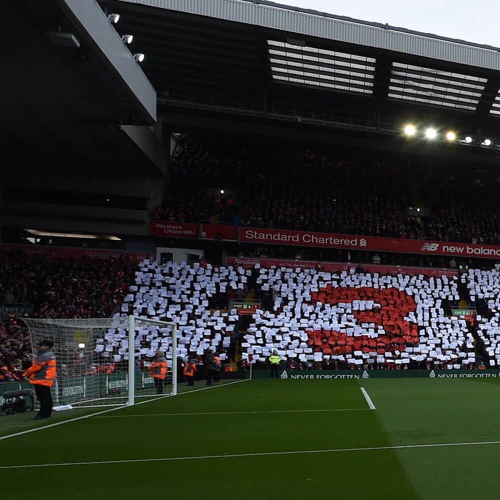 サッカーキングさんのインスタグラム写真 - (サッカーキングInstagram)「. Pay tribute 30 years on from Hillsborough （2019.04.14） . 📷Photo by John Powell/Liverpool FC via Getty Images . #4月15日でヒルズボロの悲劇から30年 #リヴァプール #liverpool #LiverpoolFC #LFC #Anfield #tribute #96 #youllneverwalkalone #YNWA #プレミアリーグ #PremierLeague #football #サッカーキング  #⚽️ #サッカー」4月15日 12時34分 - soccerkingjp