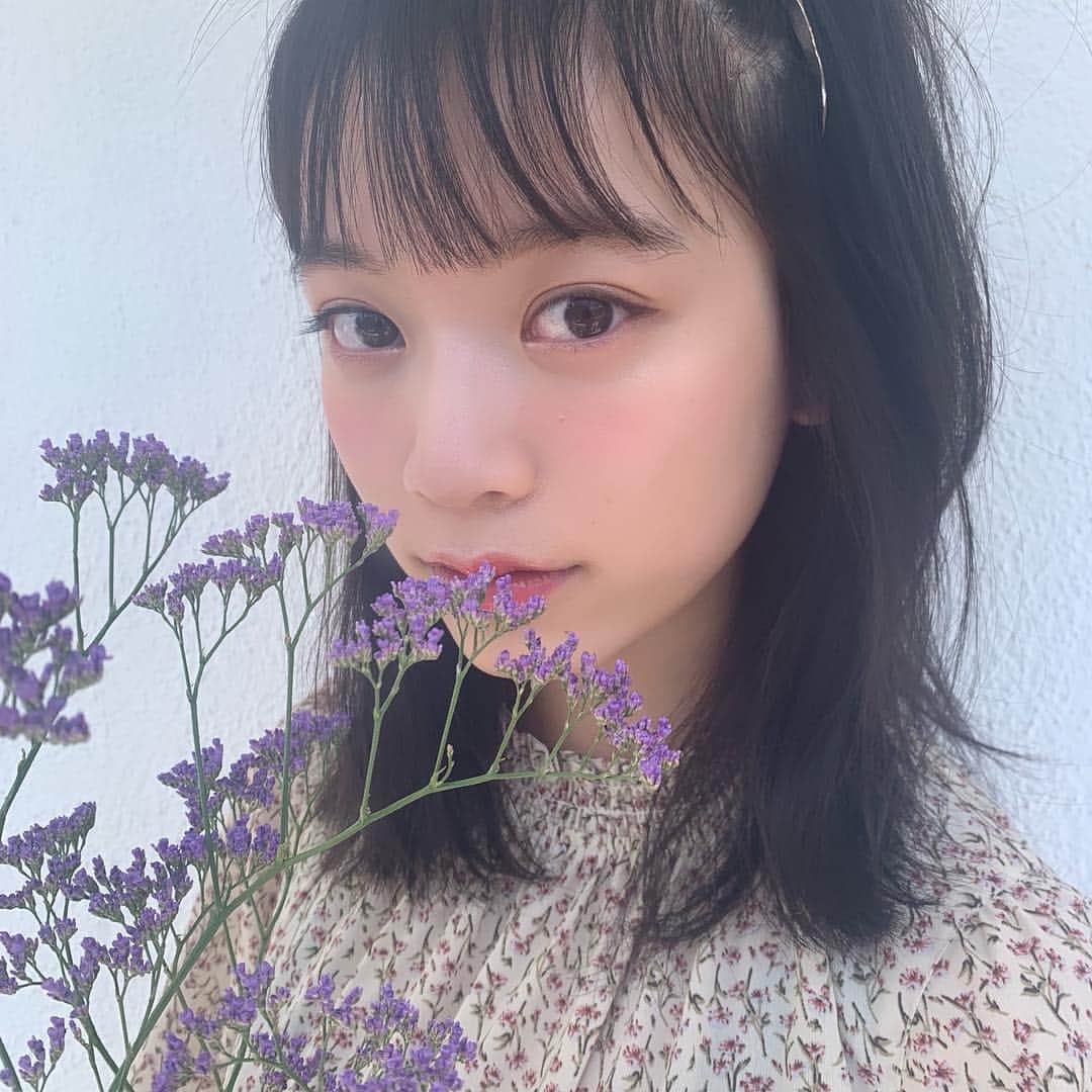 高橋有紀のインスタグラム：「ゆふちゃん💜 #hairmake #osakana_yuki」