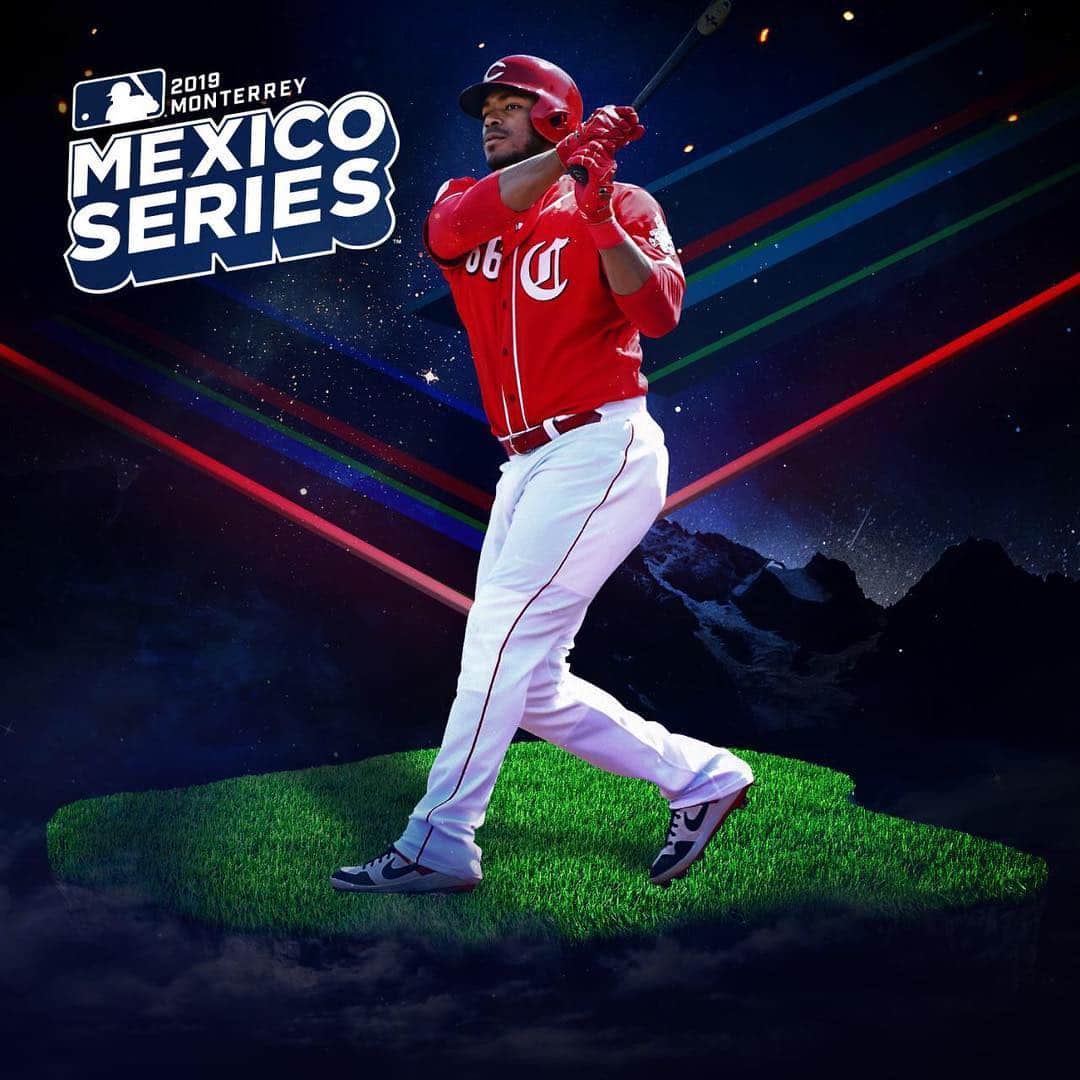 ヤシエル・プイグのインスタグラム：「Gracias Monterrey Mexico 🇲🇽 por el buen trabajo que realizaron para que esta increíble serie entre dos equipos de grandes ligas se sintieran en casa 🏠 #mexico #mlb #baseball #red #happy」
