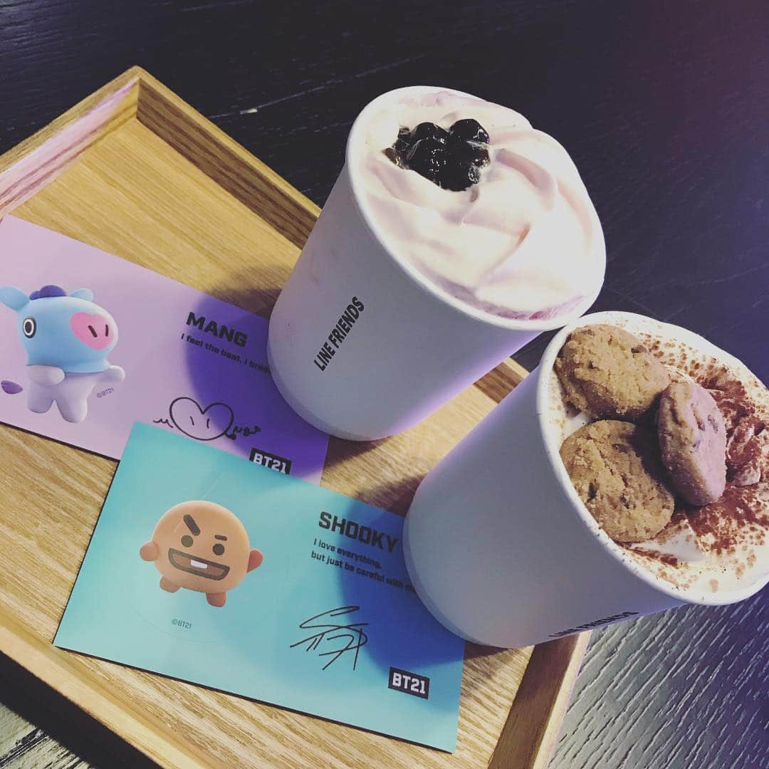 山口紗弥さんのインスタグラム写真 - (山口紗弥Instagram)「#linecafe #linecafeseoul #seoul  #bt21 #bt21van #bt21shooky #bt21mang」4月15日 16時52分 - saya4_6