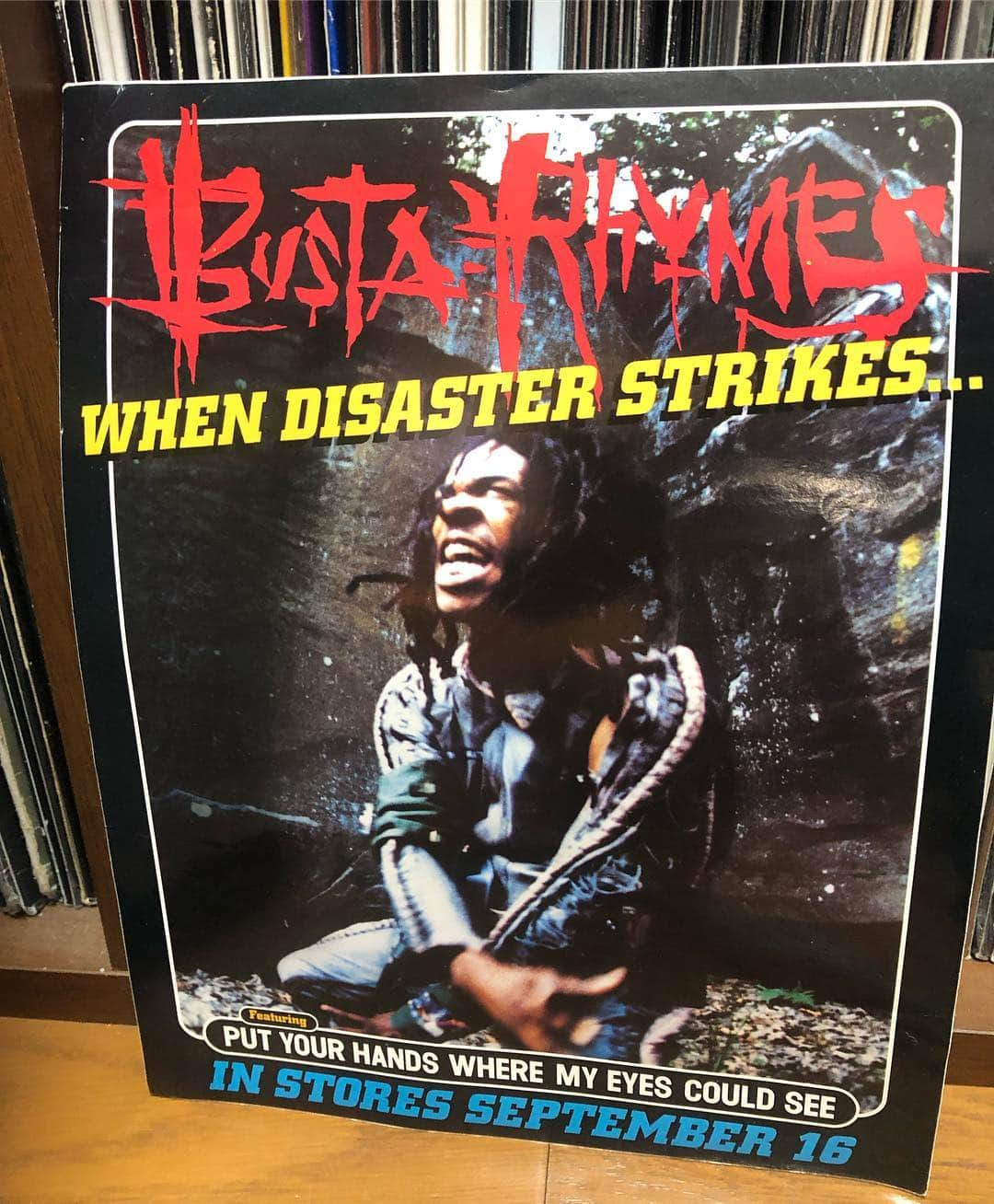 DJ SANCONさんのインスタグラム写真 - (DJ SANCONInstagram)「Busta Rhymes ‎ Sticker Collection ステッカーコレクション 27 ------------------------------------------------ 1997年 Busta Rhymes / When Disaster Strikes... 大きめのアルバムステッカーです！ ------------------------------------------------ #BustaRhymes #hiphop #hiphopsticker #hiphopstickers  #90s #90ssticker  #90shiphop #StickerCollection  #hiphopSticker #hiphopステッカー #hiphopステッカーコレクション  #djsancon #djサンコン」4月15日 16時59分 - djsancon