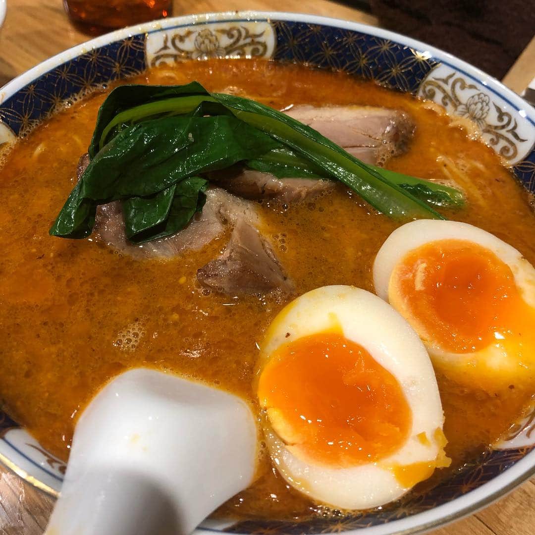 中谷一馬のインスタグラム：「#溜池山王 #首相官邸前 の #はしご #太肉坦々麺 ( #だあろうだんだんめん ）#ゆでたまご #美味い (^_^)♡ #立憲民主党 #衆議院議員 #中谷一馬 #訪れたラーメン店1000軒以上」