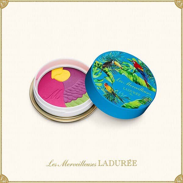 Les Merveilleuses LADURÉEさんのインスタグラム写真 - (Les Merveilleuses LADURÉEInstagram)「2019 SUMMER COLLECTION﻿ 〜植物と鳥﻿〜 4月26日（金）発売﻿ ﻿ レ・メルヴェイユーズ ラデュレ の夏のコレクションは、﻿ 自然の持つ豊かな彩りと、波打つような色調で飾られています。﻿ ﻿ ・ミックスド チークカラー﻿ ・トロピカル サンプロテクション セット﻿ ・アクセント アイライナー﻿ ﻿#lesmerveilleusesladuree ＃summer #collection #cheek #color #tropical #sunscreen #sunprotection #bodycare #bird #colorful #beauty #beautiful #夏メイク #南国 #チーク #アイライナー #メイクアップ #サマー #トロピカル #植物 #ラデュレ #laduree #lmladuree」4月15日 18時46分 - lm_laduree