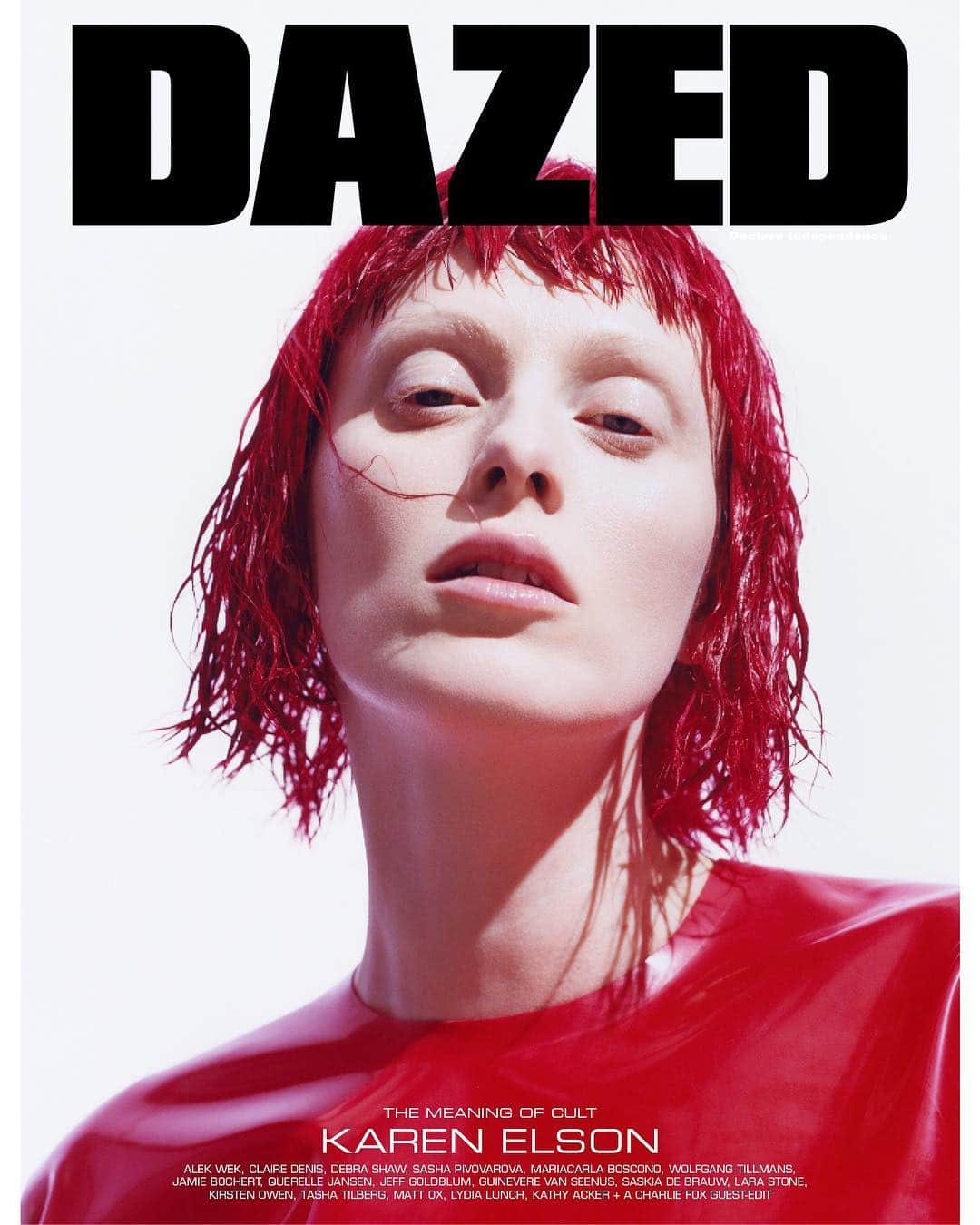 Dazed Magazineさんのインスタグラム写真 - (Dazed MagazineInstagram)「🚨THE MEANING OF CULT: KAREN ELSON BY LEA COLOMBO 🚨⁣ ⁣ What does it mean to have cult appeal? Our new spring/summer 2019 issue unravels this question, bringing together era-defining icons with the essential imagemakers of today. COMING SOON.⁣ ⁣ Photography @leacolombo⁣ Styling @kjeldgaard1⁣ Hair @shonju⁣ Make-up @lucyjbridge⁣ Casting @noahtshelley⁣ ⁣ @misskarenelson wears latex t-shirt @givenchyofficial Haute Couture⁣ ⁣ Taken from the spring/summer 2019 #TheMeaningOfCult issue of #Dazed⁣」4月15日 19時07分 - dazed