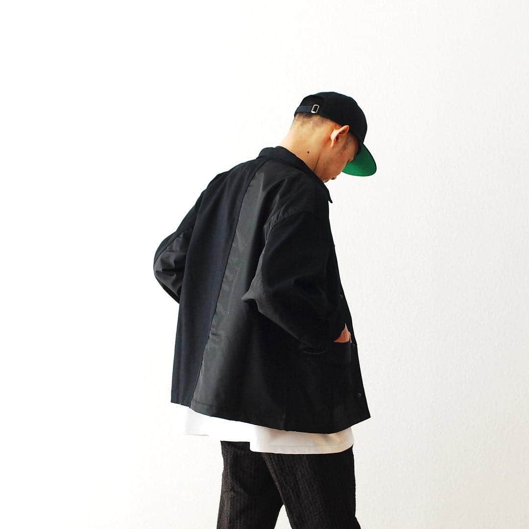 wonder_mountain_irieさんのインスタグラム写真 - (wonder_mountain_irieInstagram)「_ BRAIN DEAD / ブレインデッド Paneled Chore Coat” ￥34,560- _ 〈online store / @digital_mountain〉 http://www.digital-mountain.net/shopdetail/000000009207/ _ 【オンラインストア#DigitalMountain へのご注文】 *24時間受付 *15時までのご注文で即日発送 *1万円以上ご購入で送料無料 tel：084-973-8204 _ We can send your order overseas. Accepted payment method is by PayPal or credit card only. (AMEX is not accepted)  Ordering procedure details can be found here. >>http://www.digital-mountain.net/html/page56.html _ 本店：#WonderMountain  blog>> http://wm.digital-mountain.info/blog/20190415-1/ _ #BRAINDEAD #ブレインデッド _ cap →#FUTUR ¥7,344- tee→ #FUTURE × #Graphpaper ¥18,360- pants→ #KAPTAINSUNSHINE ¥32,400- bag→ #THENORTHFACE ¥6,264- _ 〒720-0044  広島県福山市笠岡町4-18 JR 「#福山駅」より徒歩10分 (12:00 - 19:00 水曜定休) #ワンダーマウンテン #japan #hiroshima #福山 #福山市 #尾道 #倉敷 #鞆の浦 近く _ 系列店：@hacbywondermountain _」4月15日 19時16分 - wonder_mountain_