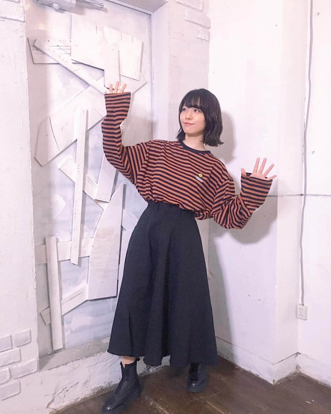 のインスタグラム：「. ボーーーーダーーーーー . . #ootd #mixxmix #whoswhogallery #wwg #drmartens」