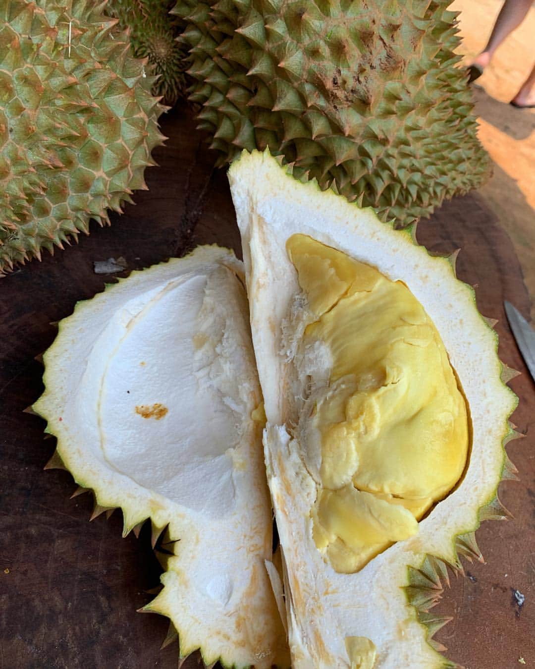 Amata Chittaseneeさんのインスタグラム写真 - (Amata ChittaseneeInstagram)「Durian-The king of fruits - 🤗 ทุเรียนป่าละอู  ออกจากป่าเชียงดาว ไปอีกป่า 55 - วันนี้ใส่มัดหมี่โฮลเกียตริ ทอด้วยมัดหมี่โฮลล้วนๆๆโดยดึงให้มันตรงตามมัดหมี่. ทอแบบไม่ได้ดึงให้เอียง  โฮลเกียตริซอด - #pearypiewearsthaifabric」4月15日 22時28分 - pearypie