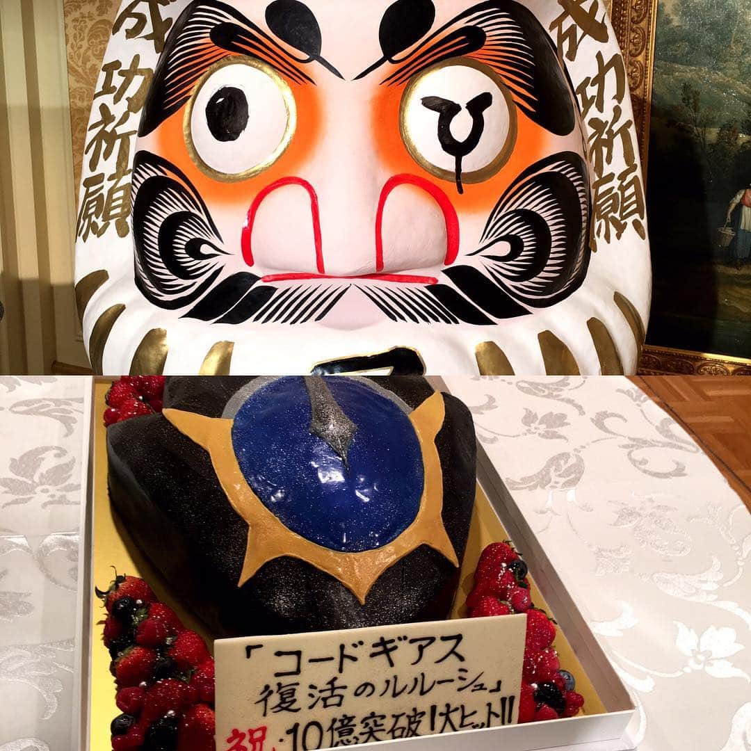 森田繁のインスタグラム：「達磨大師、ギアスの力に開眼す(ルルーシュ・ランペルージ筆) #geass」