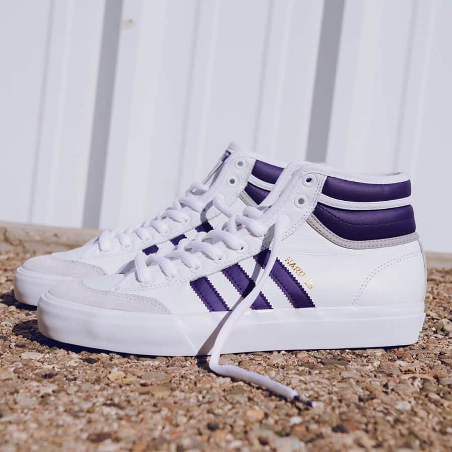 adidas Skateboardingのインスタグラム：「Inspired by basketball, made to skate /// The Top-Ten lays the foundation for the new Matchcourt Hi RX2 X Hardies shoe. Exclusively online at adidas.com/skateboarding  #adidasSkateboarding #adidasXHardies #Matchcourt」