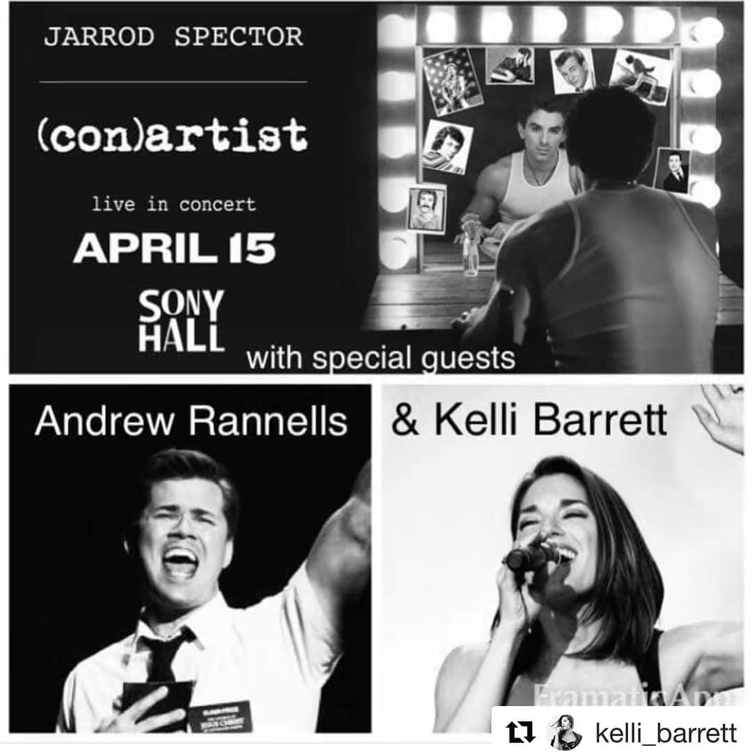 アンドリュー・ラネルズさんのインスタグラム写真 - (アンドリュー・ラネルズInstagram)「Tonight’s the night!!! Come see Jarrod, Kelli and me sing some songs at Sony Hall! Check out the link in my bio for tickets!」4月16日 1時23分 - andrewrannells