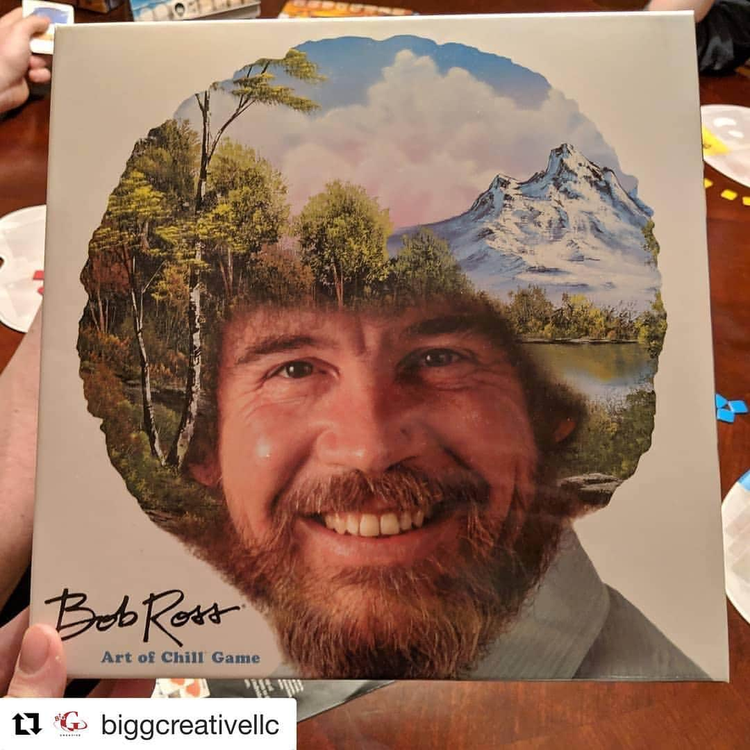 デヴィッド・アークエットさんのインスタグラム写真 - (デヴィッド・アークエットInstagram)「I’m pretty sure I’m the only WCW Champion that is also a certified #bobross instructor. #truestory #Repost @biggcreativellc ・・・ Who else is having a relaxing night? Super post from @interactivejeans -  Please tell me someone else has played this game. What a guy. What a game. - #bigGcreative #bobross #bobrossgame #Boardgame #bobrossartofchillgame」4月16日 1時37分 - davidarquette