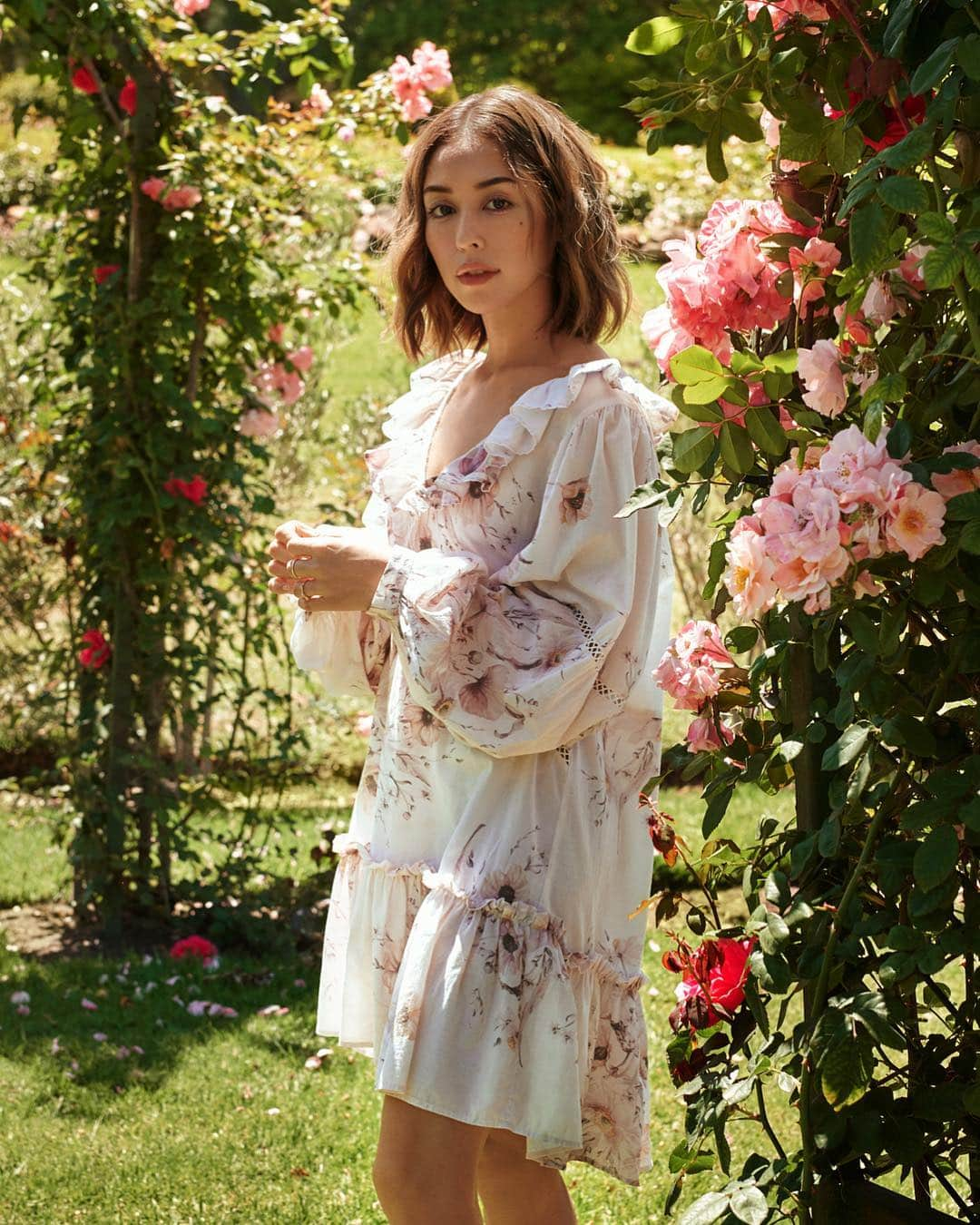 H&Mさんのインスタグラム写真 - (H&MInstagram)「@benibooo the pop star in our organic cotton blend dress. 💕 #HMConscious  Dress: 0745321001」4月16日 2時15分 - hm