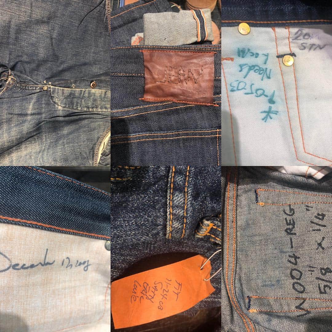 のインスタグラム：「We just put out a bunch of old development samples for sale. It’s a mix of fabrics, finishes and fits in many sizes. In store only. Come and get them now. #oneofakind #selvedge #selvedgedenim #selvedgeforum #developmentsamples #denimfabrics #japanesedenim #japaneseselvedge #washstandards #washdevelopment #newdenim」
