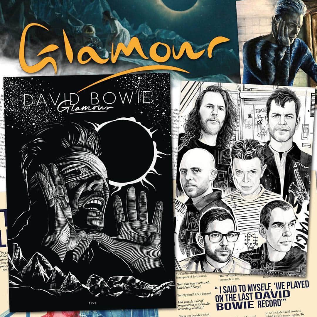 デヴィッド・ボウイさんのインスタグラム写真 - (デヴィッド・ボウイInstagram)「DAVID BOWIE: GLAMOUR ISSUE 5 ★ SPECIAL “We were born upside-down...” The folk at @davidbowieglamourfanzine (DB:G) have been in touch to give us an exclusive first look at David Bowie Glamour Issue 5.  This issue is a ★ special and carries interviews with every member of the ★ band and with ★ sleeve designer, Jonathan Barnbrook. The foreword is by Tony Visconti.  DB:G 5 comes with two exclusive lithograph art prints. Editorial content is by And Jones and Nick Smart, with design by Lizzie Capewell and art by Helen Green, including another stunning cover by Helen.  Pre-orders are selling quickly, go here now to grab yours: http://smarturl.it/DBGlatest *We are duty-bound to point out that David Bowie: Glamour is not an official publication.  #DavidBowieGlamourFanzine」4月16日 2時59分 - davidbowie