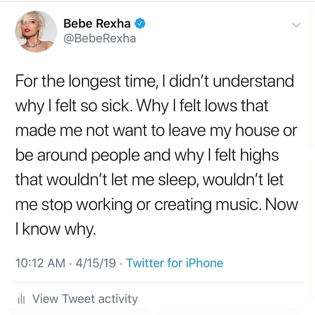 Bebe Rexhaさんのインスタグラム写真 - (Bebe RexhaInstagram)「Honesty is a form of self love ❤️」4月16日 3時25分 - beberexha