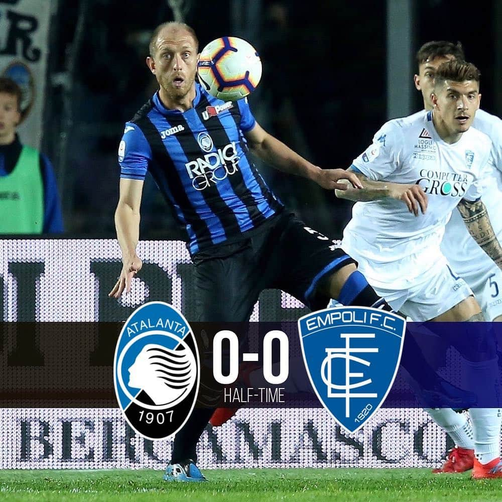 アタランタBCさんのインスタグラム写真 - (アタランタBCInstagram)「#AtalantaEmpoli 0-0 #HalfTime #GoAtalantaGo ⚫️🔵」4月16日 4時23分 - atalantabc