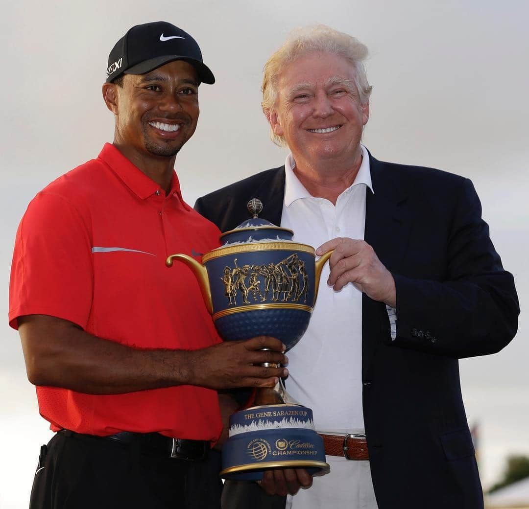 NBC Newsさんのインスタグラム写真 - (NBC NewsInstagram)「President #Trump announced on Monday that he will award #TigerWoods the Presidential Medal of Freedom, after the #golf legend won the #Masters Tournament on Sunday. Click the link in our bio to read more. . 📷 Wilfredo Lee / @apnews」4月16日 5時32分 - nbcnews