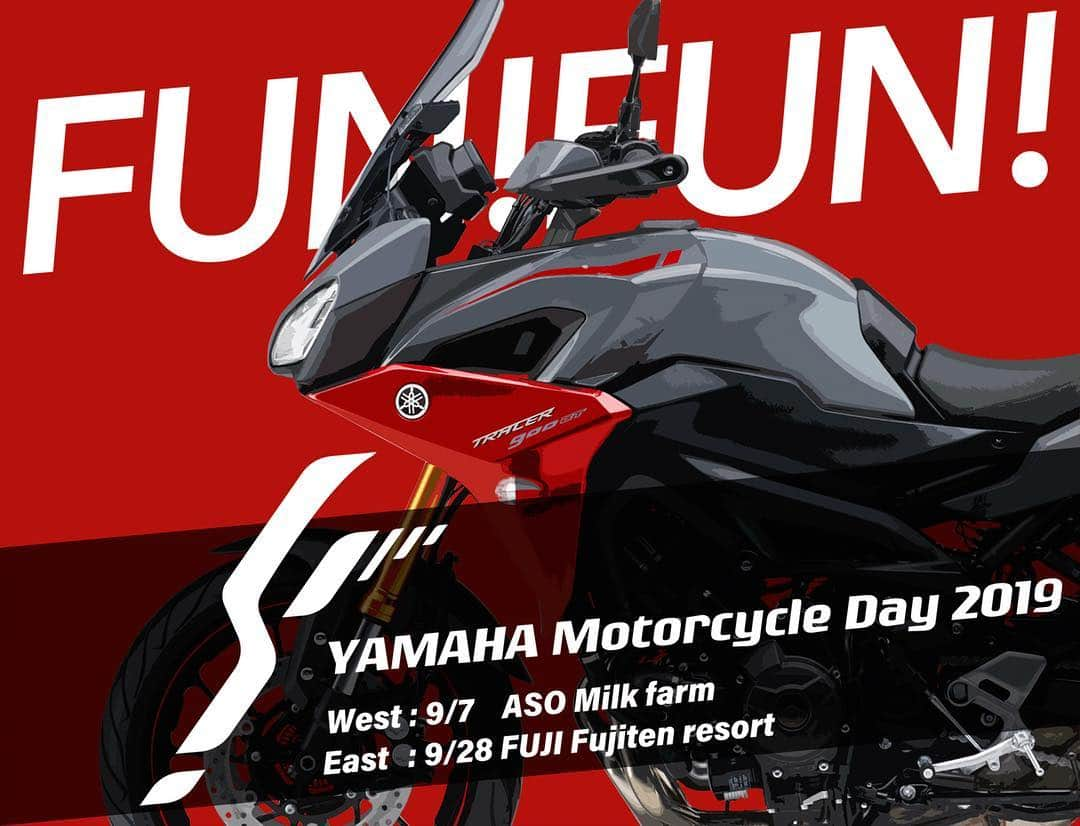 ヤマハ バイクさんのインスタグラム写真 - (ヤマハ バイクInstagram)「#YAMAHA乗り集まれ2019 #2018年よりスタート #ヤマハオーナー #ヤマハファン #YAMAHAMotorcycleDay #ぜひお気軽にお立ち寄りください #入場無料 #2019年9月7日#土曜日 #西会場#阿蘇ミルク牧場 #2019年9月28日#土曜日 #東会場#ふじてんリゾート #TRACER」4月16日 6時49分 - yamaha_bike