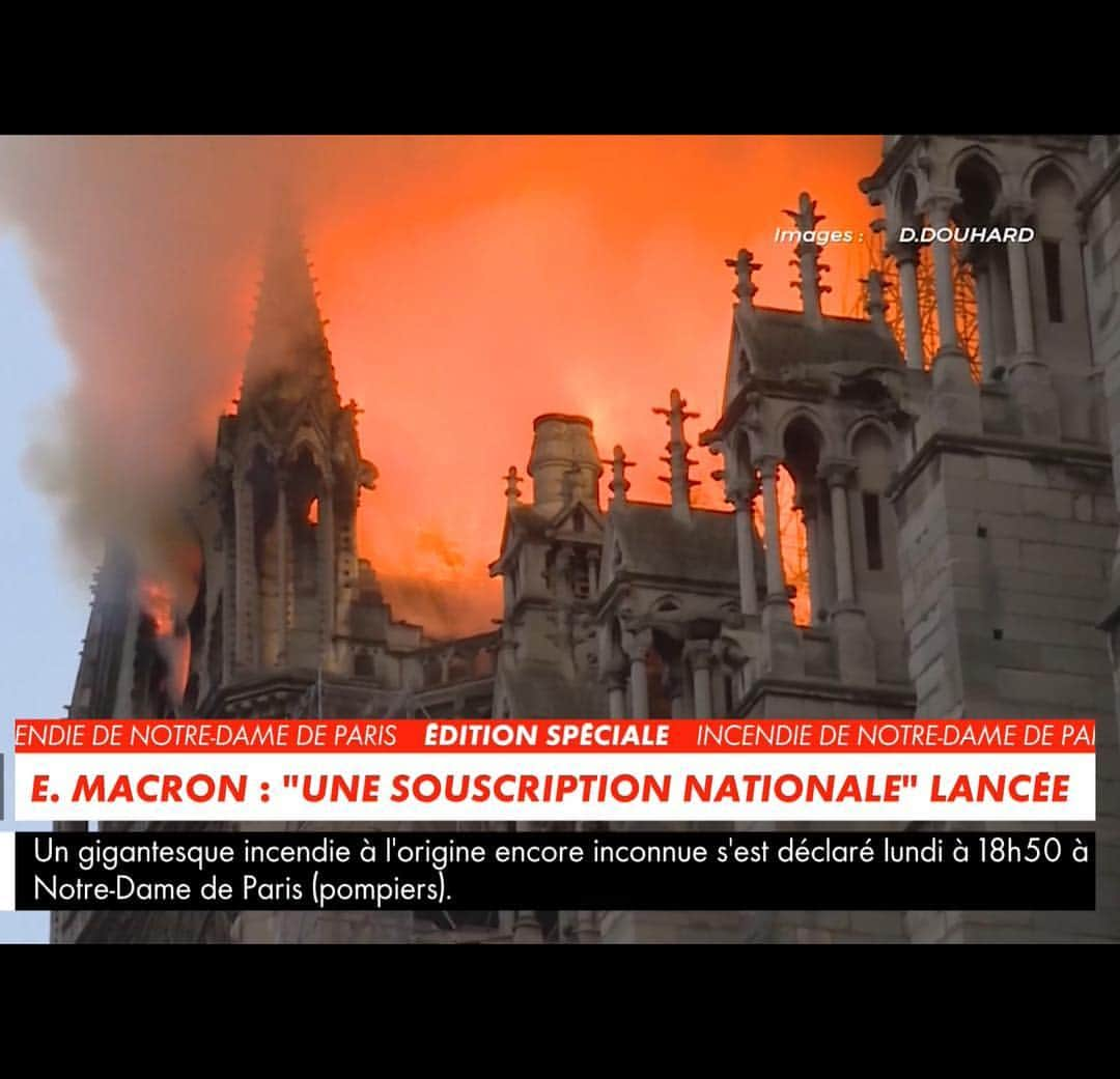 JULIEN D'YSさんのインスタグラム写真 - (JULIEN D'YSInstagram)「Elle renaîtra de ces cendres #Notre-Dame-de-Paris #photo des pompiers de paris 🙏#cnews #pompierdeparis #15avril2019 on n’oubliera pas 💔」4月16日 7時02分 - juliendys