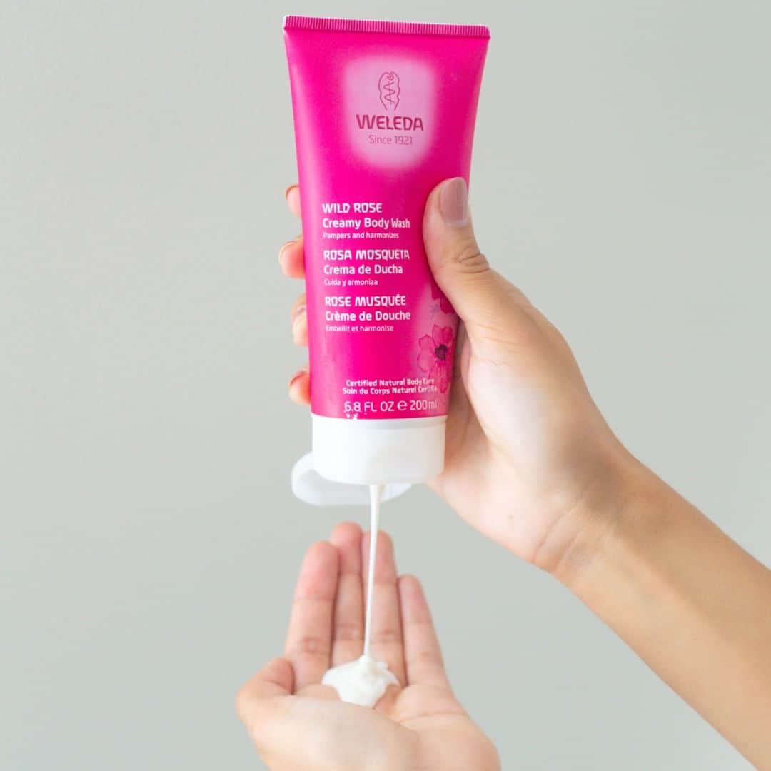 Weledaのインスタグラム：「Looking for a new body wash? We’ve got you covered! 🌸 Enjoy 25% off of our plant- rich body washes now through 4/18!」