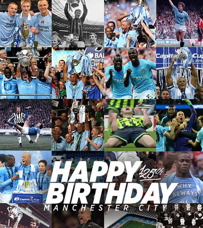 マンチェスター・シティFCさんのインスタグラム写真 - (マンチェスター・シティFCInstagram)「Since 1894... Happy birthday to us! 🎂 #mancity」4月16日 17時59分 - mancity