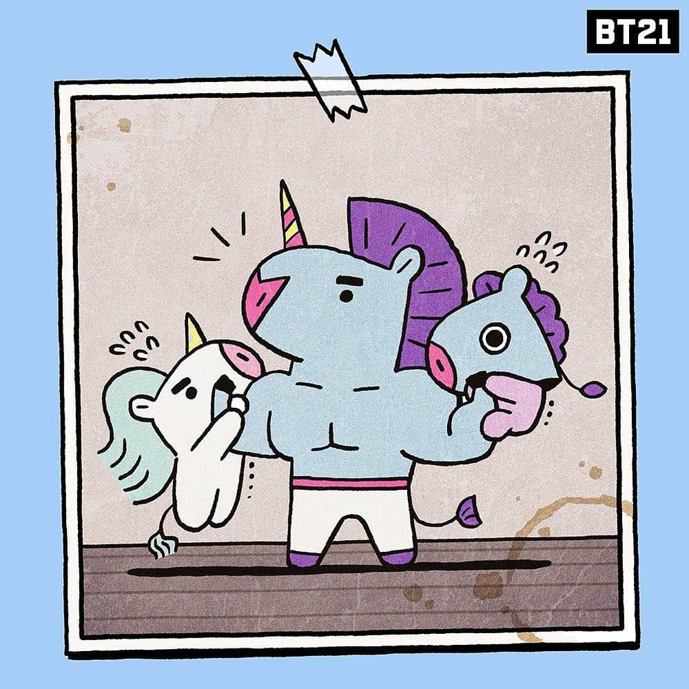 BT21 Stars of tomorrow, UNIVERSTAR!さんのインスタグラム写真 - (BT21 Stars of tomorrow, UNIVERSTAR!Instagram)「One superstar, two wannabes 💫 #BT21_UNIVERSE #MANG #CONN #and #youare..? #BT21」4月16日 18時00分 - bt21_official