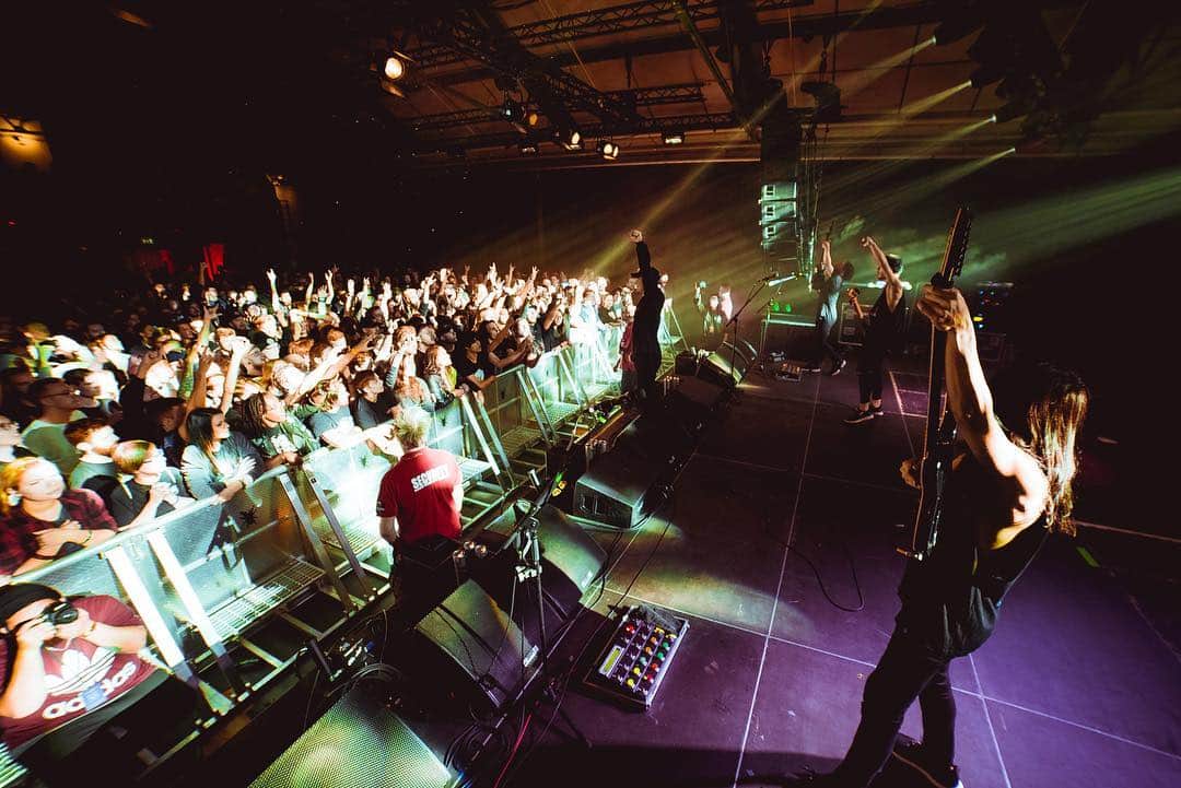 Crystal Lakeさんのインスタグラム写真 - (Crystal LakeInstagram)「Thank you Stockholm, Sweden! It was CRAZY and INSANE! Our very first Russia and Sweden tour is officially done ✅ Thank you for having us on this beautiful tour @adeptontour, @high5ivemusic and @wildenergyofficial. We’ll be back soon.  Photo: @johngyllhamn  #CrystalLake #Adept」4月16日 18時07分 - crystallake777