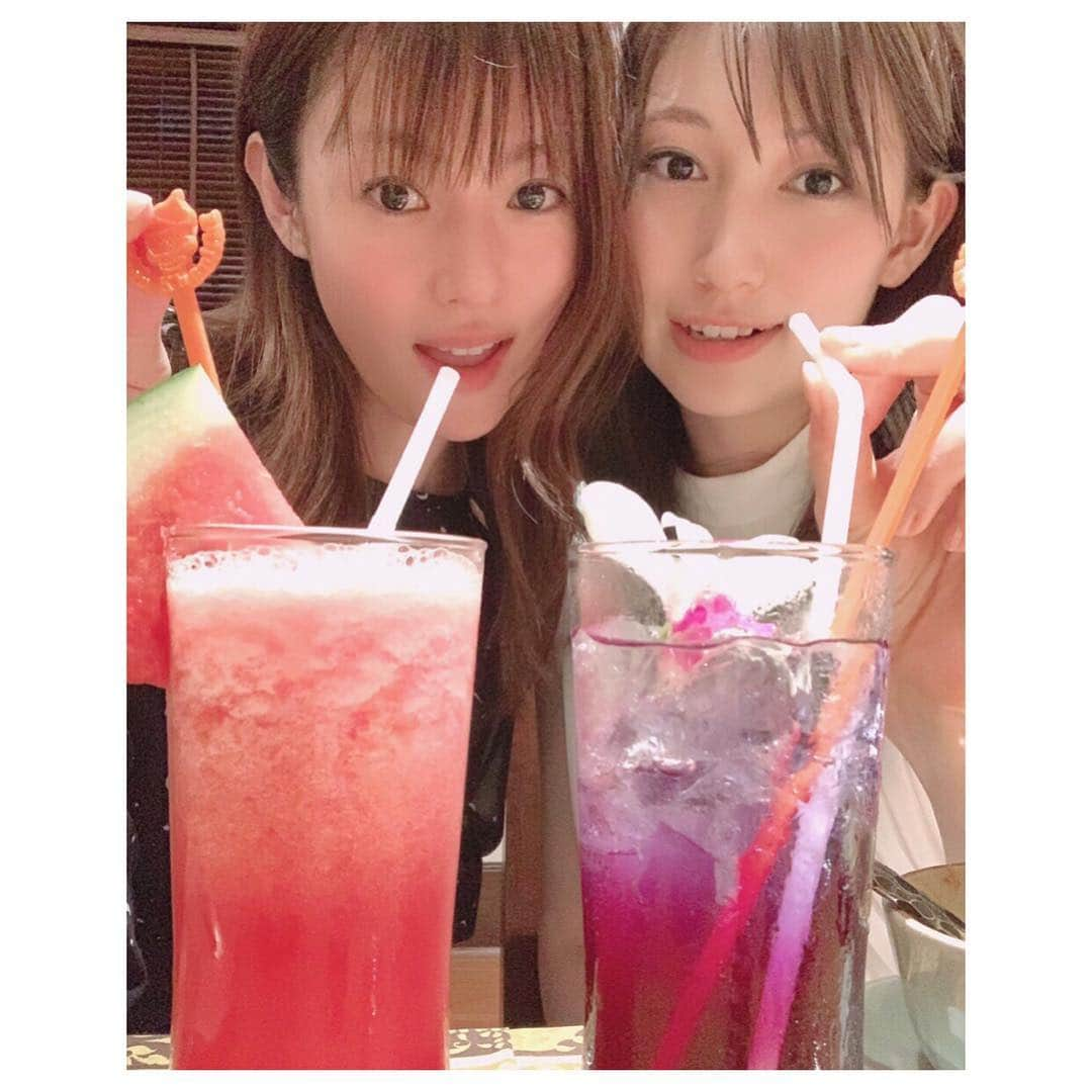 大野いとさんのインスタグラム写真 - (大野いとInstagram)「可愛いジュースと愛しいきょんちゃんと。 ダブルで嬉しい気持ちに。 この日もたくさんお話できて幸せでした☺️♡ #深田恭子 さん#きょんちゃん#スイカジュース#カラフルジュース」4月16日 18時09分 - ohno_ito