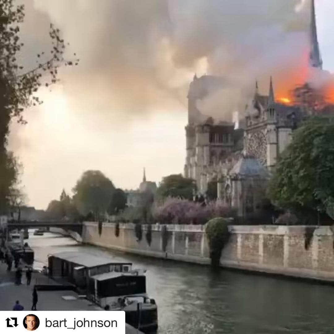 ケニー・オルテガさんのインスタグラム写真 - (ケニー・オルテガInstagram)「#notredamecathedral 💔 I wept tears in disbelief as I heard and witnessed live the tragic news of today’s fire that fiercely swept through the Notre Dame Cathedral in Paris. I have returned to this magnificent architectural wonder and place of worship many times over the years and stood in wonderment of its beauty and majestic brilliance. A cathedral of worship and visitation for millions of people annually. The Notre Dame Cathedral has stood for nearly 900 years as a 13th Century monument to the rich culture of France and it has lived in the hearts of the people and become a symbol of pride for their great nation. My heart goes out to all of France as you grieve in the wake of this tragedy. She will live again! #vivelefrance 🇫🇷 Thanks Brother @bart_johnson for sharing the photo 🙏🏼」4月16日 11時59分 - kennyortegablog