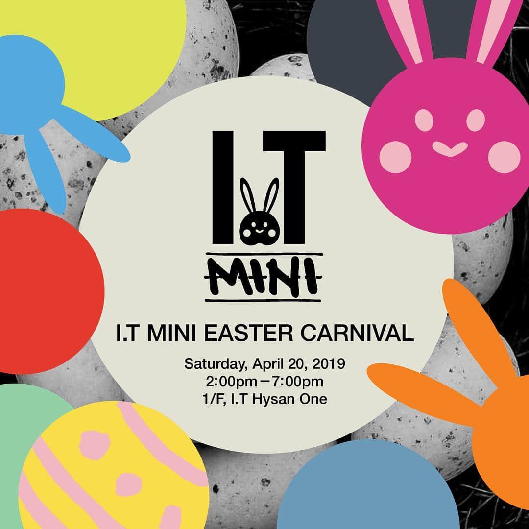 I.T IS INSPIRATIONさんのインスタグラム写真 - (I.T IS INSPIRATIONInstagram)「Hop into Easter with your MINI-ME. 👪 - 🎈I.T Mini Easter Carnival April 20, 2019 1/F, I.T Hysan One - @i.tmini #ITMini #ITKidswear #ITHK #ITisInspiration」4月16日 13時12分 - ithk