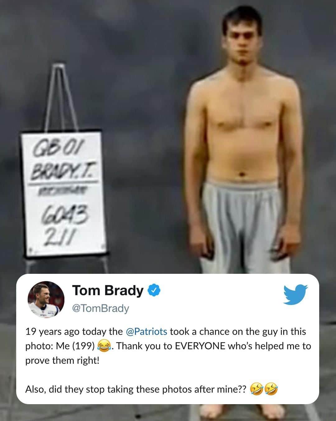 espnさんのインスタグラム写真 - (espnInstagram)「Tom Brady reminisces on the day he was drafted 😅 (via @tombrady)」4月17日 3時00分 - espn