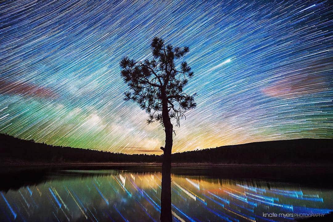 NikonUSAさんのインスタグラム写真 - (NikonUSAInstagram)「From #Nikon photographer @knatephoto, shot with the #D750 and AF-S NIKKOR 14-24mm f/2.8G ED: “A lone tree watches the Milky Way rise above a small lake near Las Vegas, New Mexico. I think I like the trails reflected in the water more than the ones in the sky :) 100 images stacked together. Each exposure: 20 seconds - f/2.8 - ISO 4000” #NikonD750 #Astrophotography #NightSky #MilkyWay #LongExposureShots」4月17日 3時14分 - nikonusa