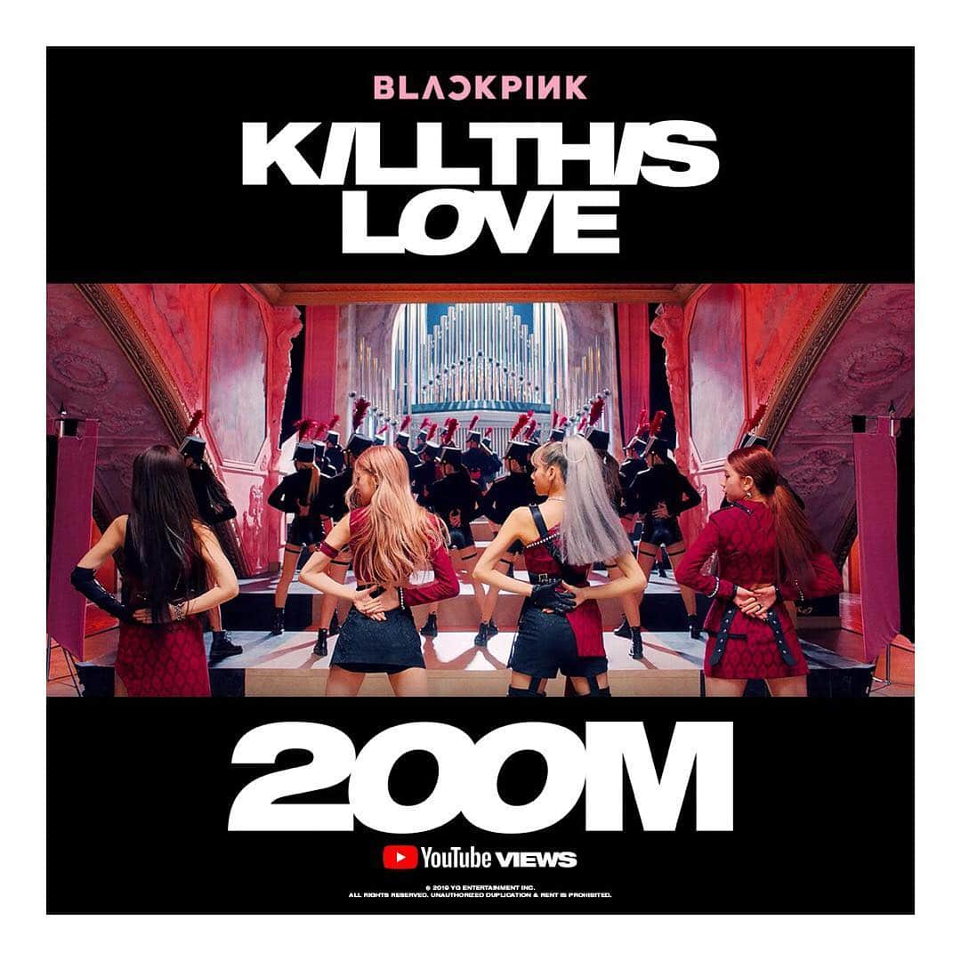 BLACKPINKさんのインスタグラム写真 - (BLACKPINKInstagram)「#BLACKPINK #블랙핑크 #KILLTHISLOVE #MV #200MILLION #YOUTUBE #YG」4月16日 19時30分 - blackpinkofficial