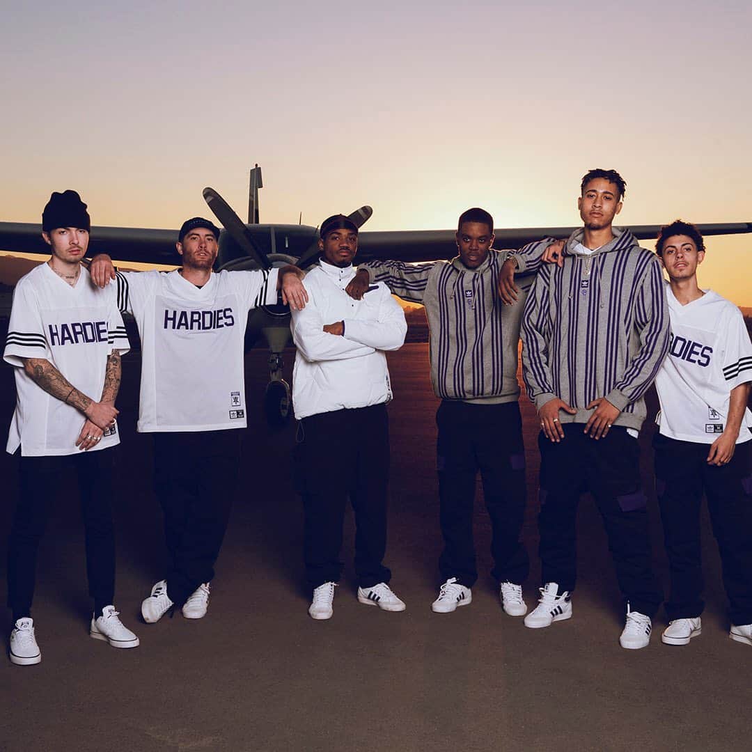 adidas Skateboardingのインスタグラム：「Reconstructed for skate /// The Hardies crew geared up in the brand new adidas Skateboarding x @hardieshardware collection. Find your fit in stores & online at adidas.com/skateboarding  #adidasSkateboarding #adidasXHardies #adidasSabalo #Matchcourt」