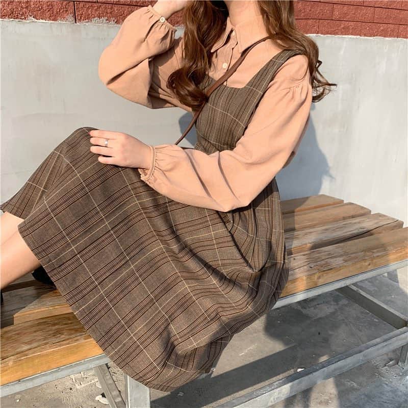 runningpiggy0522さんのインスタグラム写真 - (runningpiggy0522Instagram)「バラ売り チェック柄ノースリーブワンピース シャツ ●送料無料【3650円】 ●商品番号【RPSET9030403】 ♥自己紹介のウェブでご購入頂けます♥ ・ ・ #セットアップ #シャツ #ワンピース #韓国ファッション #春コーデ #トップス #ガーリー #プチプラ #ブラウス #l4l #ノースリーブワンピース #l4f #春服 #今日のコーデ #おしゃれさんと繋がりたい #オルチャンファッション」4月16日 22時54分 - runningpiggy0522