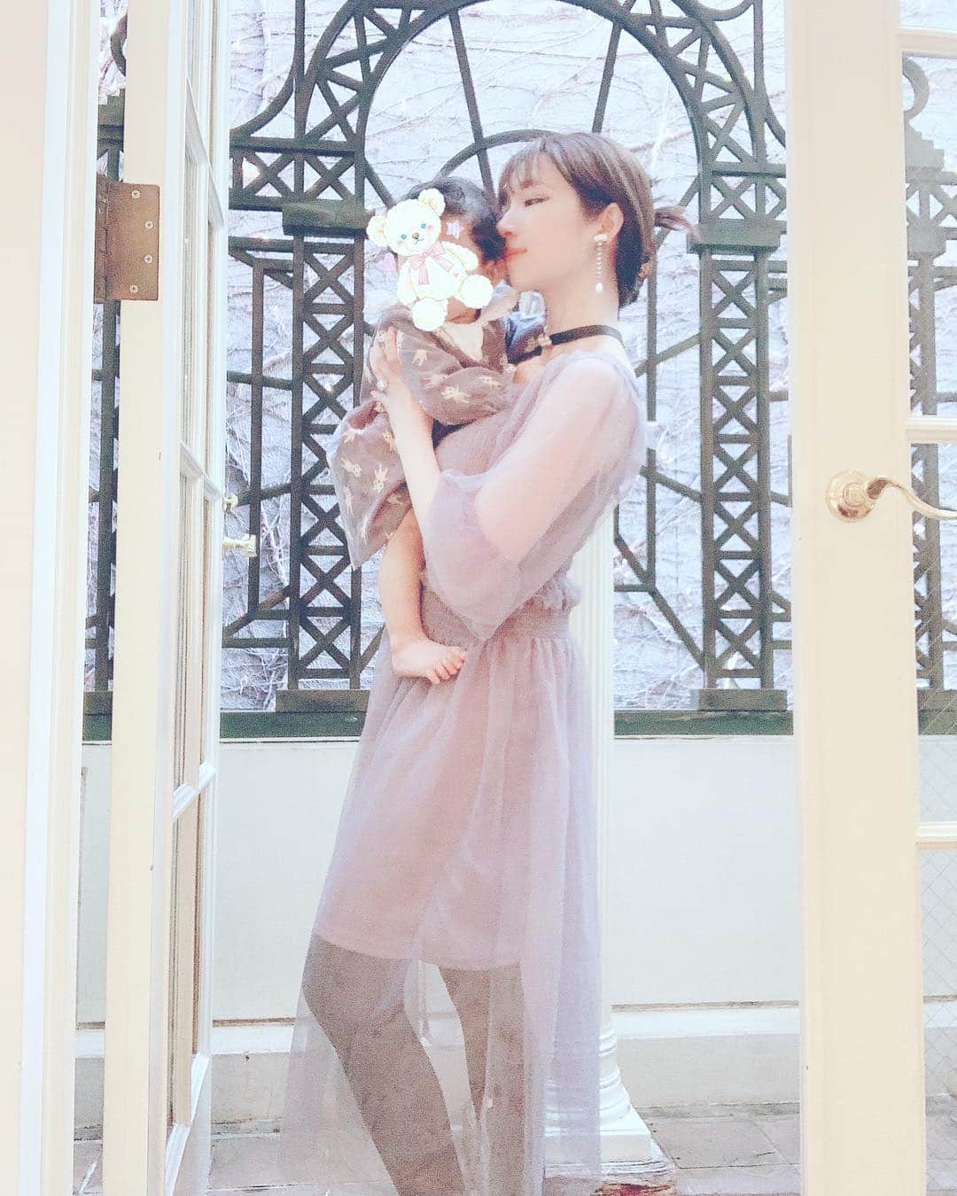 森下悠里さんのインスタグラム写真 - (森下悠里Instagram)「@u_dresser  アンニュイなチュールドレス💓 - 最近は派手なビビットカラーより こんなダスティなカラーが好き💎 - #fashion #fashionista #ootd #dress #koreanfashion #tulle #sheer」4月16日 22時53分 - yuurimorishita