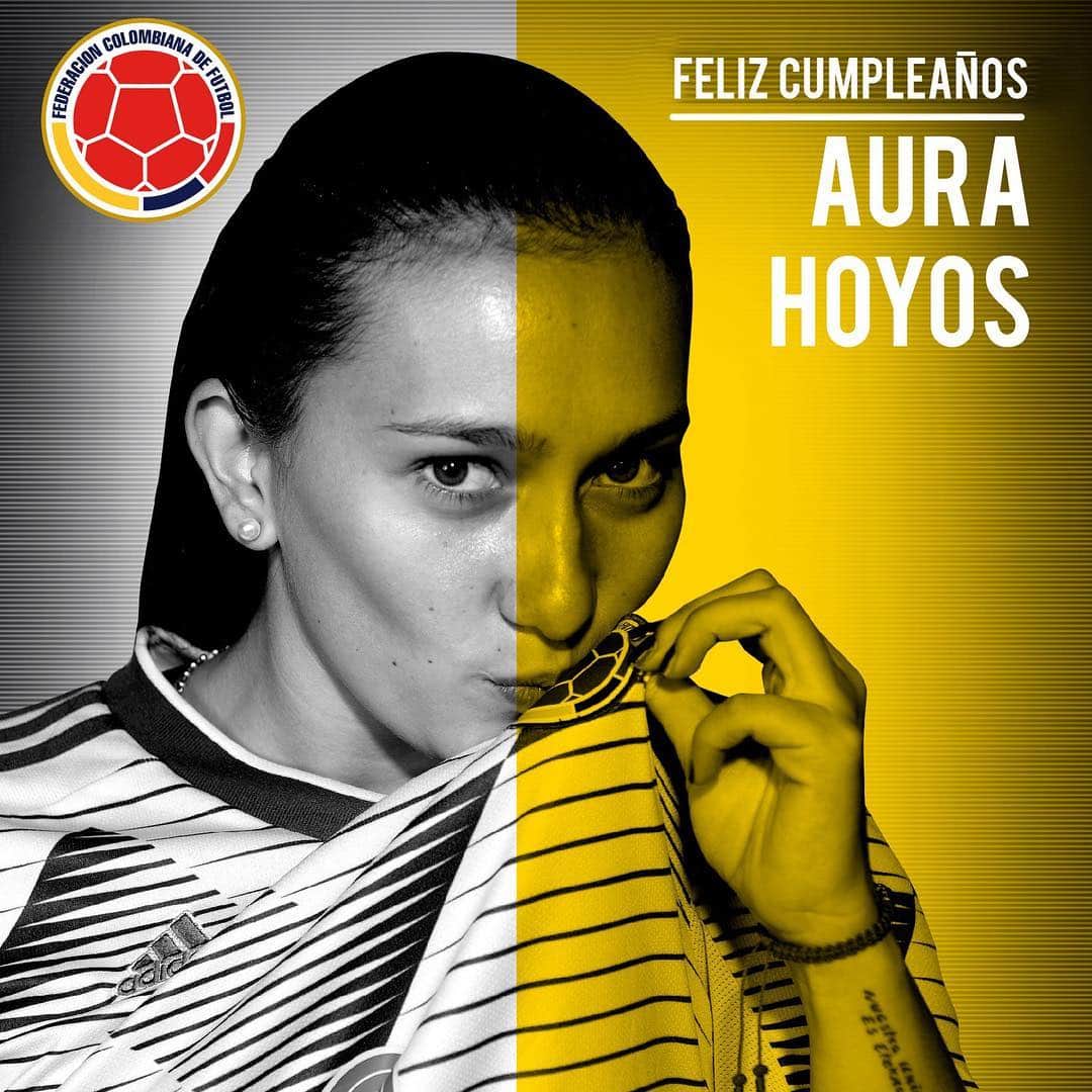 サッカー コロンビア代表チームのインスタグラム：「Los mejores deseos para @aurahoyosg, mediocampista de la Selección Colombia Femenina de Mayores en su cumpleaños #️⃣2️⃣1️⃣💥」