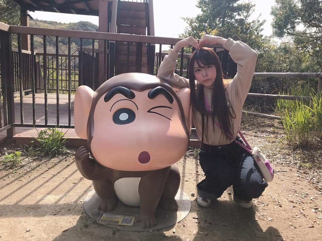 白間美瑠さんのインスタグラム写真 - (白間美瑠Instagram)「#クレヨンしんちゃん #なるみるデート モンキーしんちゃん見た時、、、最高にテンション上がりました🐵🐒」4月16日 23時46分 - shiro36run