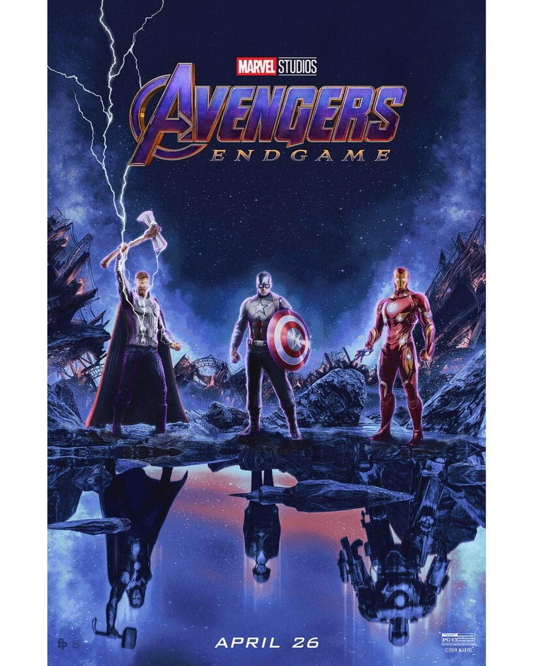 Marvel Entertainmentさんのインスタグラム写真 - (Marvel EntertainmentInstagram)「Here's the first in a series of 10 exclusive posters inspired by Marvel Studios’ #AvengersEndgame! Art by @SkinnerCreative. See the film in theaters in 10 days!」4月17日 2時07分 - marvel