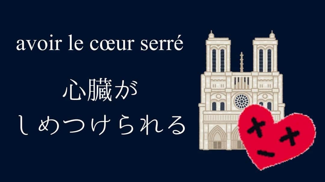 フランス大使館さんのインスタグラム写真 - (フランス大使館Instagram)「【#今日の言葉 🇫🇷】「とても悲しい」という意味の表現です。日本語でも胸が締め付けられると言いますね。今回の #ノートルダム大聖堂 の火災では、たくさんの励まし、連帯のメッセージをいただき、感謝申し上げます。」4月17日 8時00分 - ambafrancejp