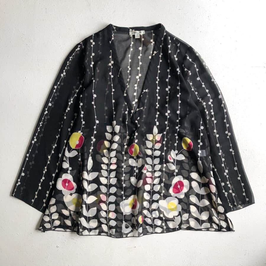 DROP...vintage select shopさんのインスタグラム写真 - (DROP...vintage select shopInstagram)「【New stuff】 Coldwater Creek flower print see-through tops size 2X PRICE ¥7000-(+TAX) DMへお問い合わせ宜しくお願い致します」4月17日 13時42分 - tokyo_drop