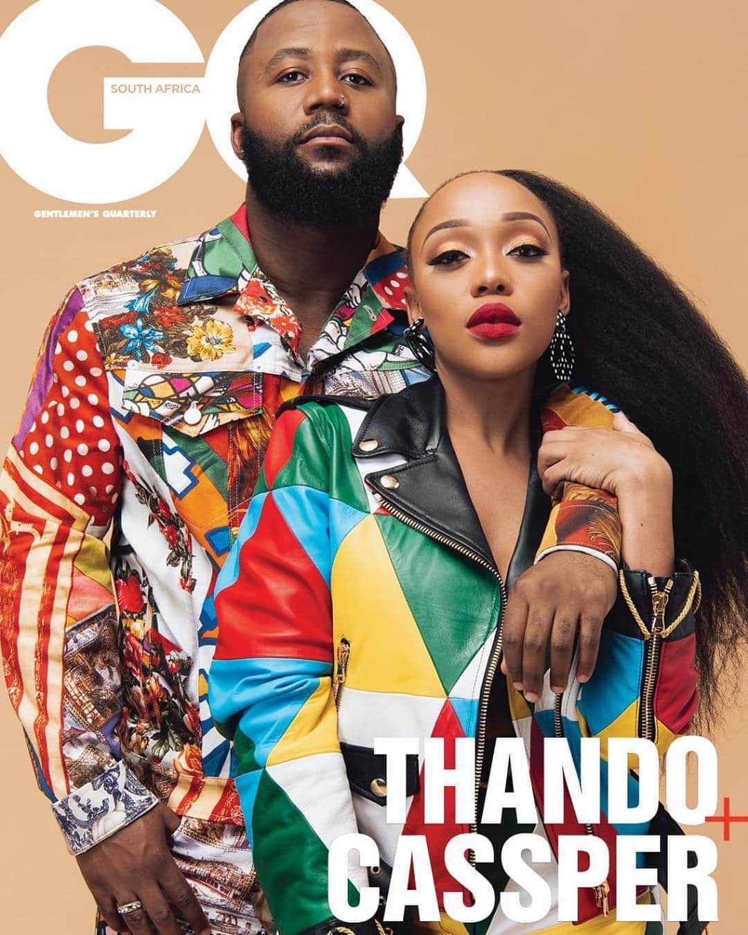 Moschinoさんのインスタグラム写真 - (MoschinoInstagram)「#Repost @gqsouthafrica ・・・ @thando_thabethe & @casspernyovest cover our April issue digital cover, draped in @moschino 💣. Get your copy now, on shelves nationwide. Photographed by: @xx_niquita_xx  Styling by: @rustybeukes & @tarryno  Hair by: @saadique  Makeup & grooming by: @dreythemakeupartist  Interview by: @yatikhumalo  #GQxThando #GQxCassper #CirocxMoschino #CirocYourWorld @cirocvodka」4月17日 9時49分 - moschino