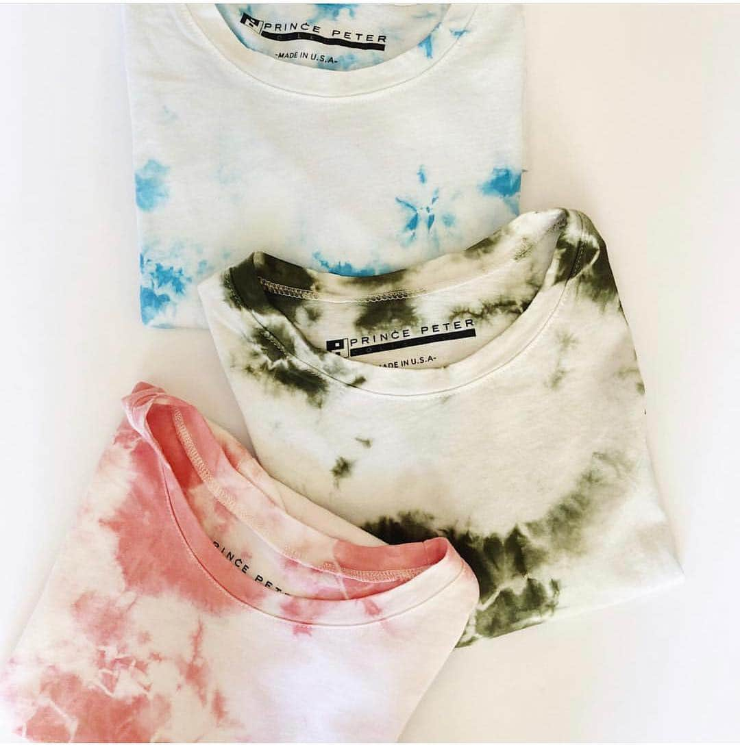 プリンス ピーターさんのインスタグラム写真 - (プリンス ピーターInstagram)「TIE-DYE TEES 🌈 NEW FROM PRINCE 👑 PETER 👍👌😻 only @freepeople  #tiedyed #freepeople #coachellaoutfit #inspo #styleblogger #fashionblogger」4月17日 22時53分 - prince_peter_collection