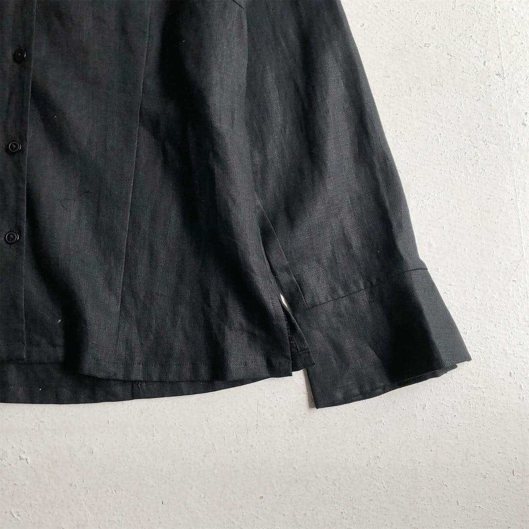 DROP...vintage select shopさんのインスタグラム写真 - (DROP...vintage select shopInstagram)「【New stuff】 Laura Leigh Ltd. black linen shirt size S位 PRICE ¥5900-(+TAX) DMへお問い合わせ宜しくお願い致します」4月17日 13時49分 - tokyo_drop