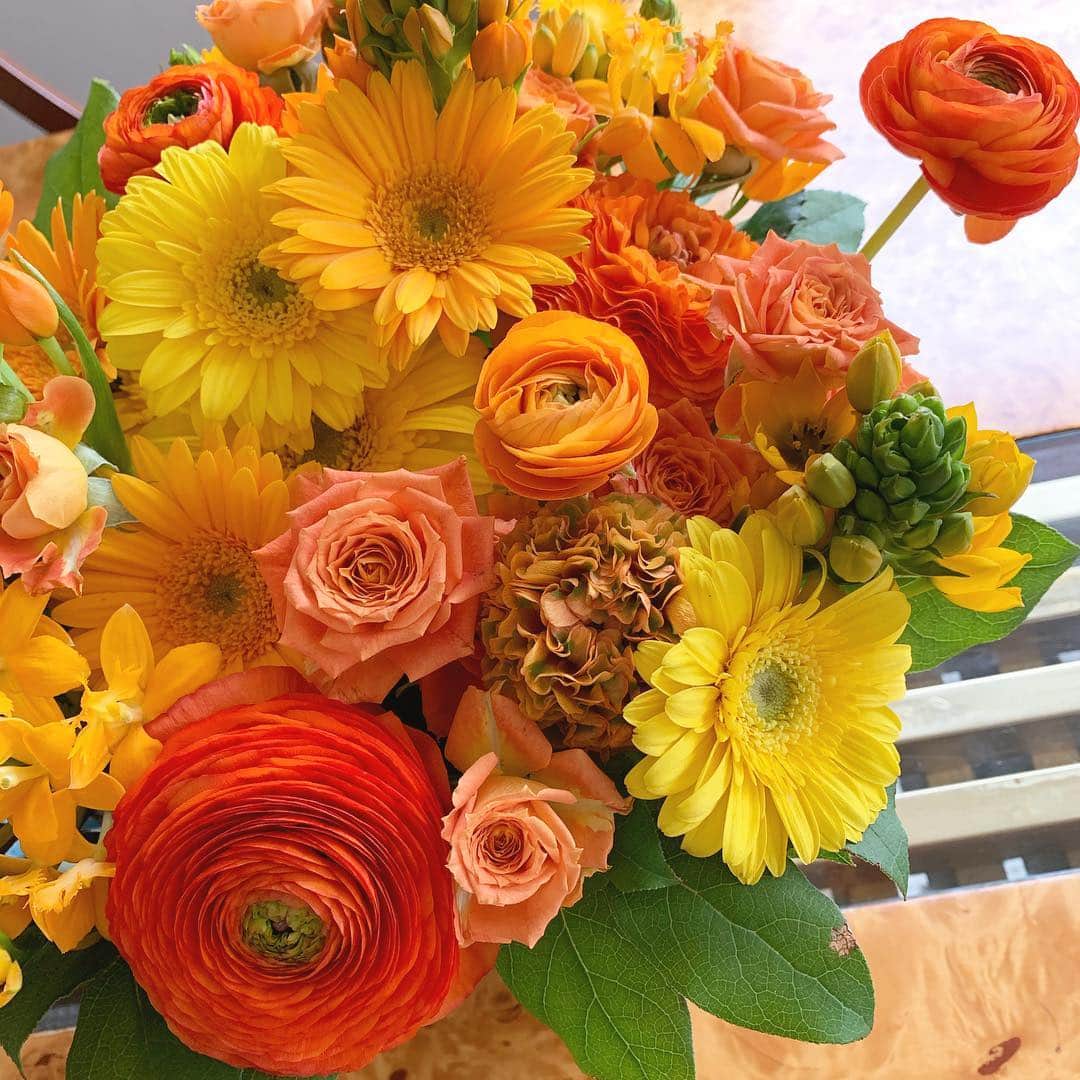 中林美和さんのインスタグラム写真 - (中林美和Instagram)「オレンジの色は 見ているだけで 生き生きと元気になれるから好き。 お花だーい好き！！ 綺麗なお花ありがとう🧡 . #flower#orange#thankyousomuch @clasky825 #お花#綺麗#オレンジのお花#嬉しい」4月17日 14時58分 - miwanakabayashi