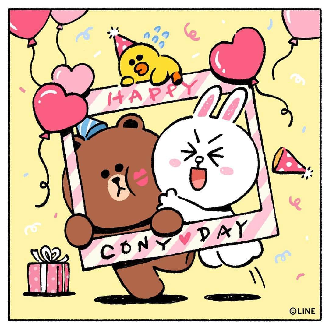 LINE FRIENDSさんのインスタグラム写真 - (LINE FRIENDSInstagram)「. #HBD to our dearest #CONY 😍  #Birthday #April17th #BirthdayWish #Surprise #Event #Party #Gift #BROWN #SALLY #LINEFRIENDS」4月17日 15時00分 - linefriends