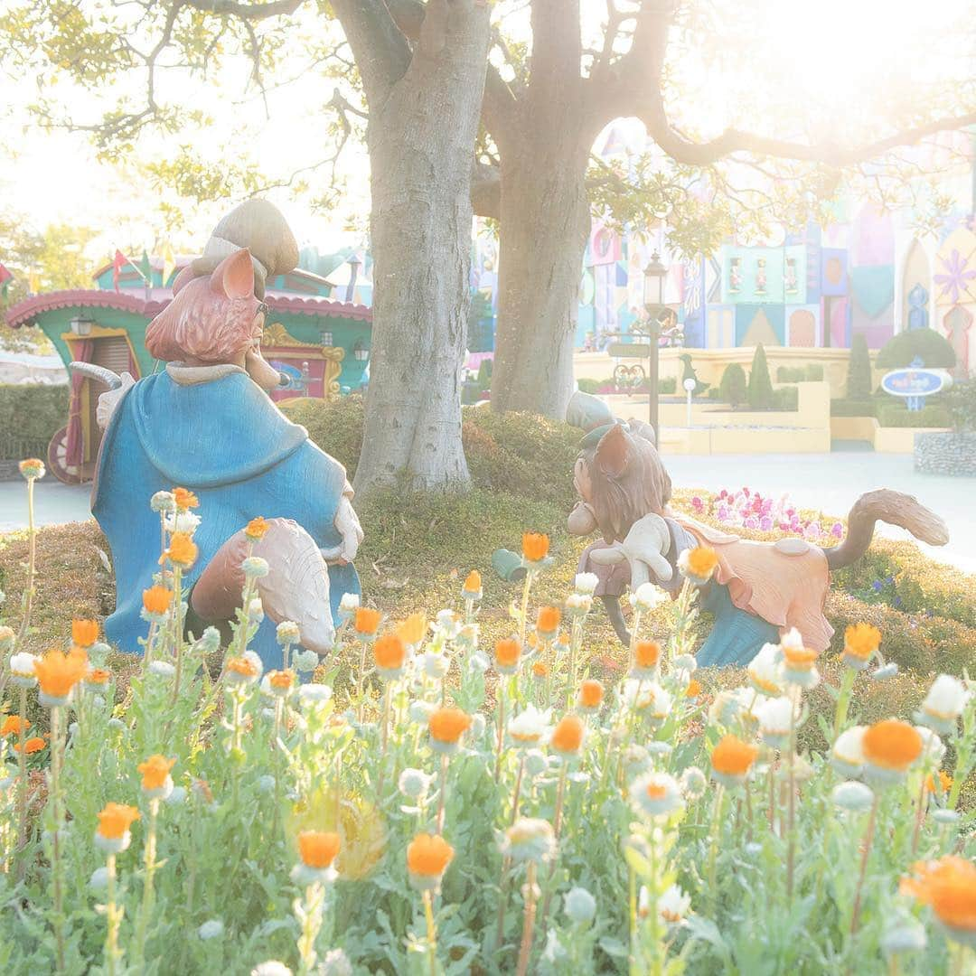 東京ディズニーリゾートさんのインスタグラム写真 - (東京ディズニーリゾートInstagram)「Are they looking for somebody? ふたりで何を見ているのかな？ #itsasmallworld #fantasyland #tokyodisneyland #tokyodisneyresort #gideon #foulfellow #pinocchio #capedaisy #イッツアスモールワールド #ファンタジーランド #東京ディズニーランド #東京ディズニーリゾート #ギデオン #ファウルフェロー #ピノキオ #ベニジウム」4月17日 18時07分 - tokyodisneyresort_official