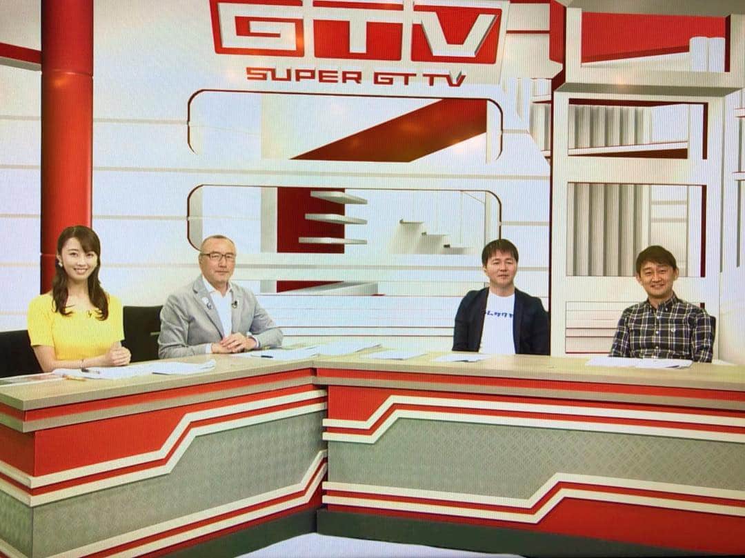 竹内紫麻のインスタグラム：「今日はGTVの収録でした📹  放送は4/27です！ お見逃しなく☺️ 面白いエピソードや 為になるお話たっくさん聞けました👂⭐︎ #jsports #jsports3 #SUPERGT #本山哲さん #道上龍選手 #じろじろしましま #GTV」