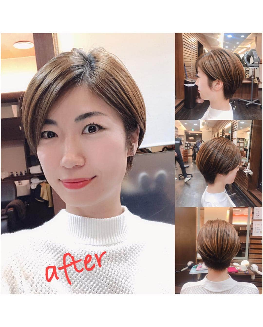 Alyssaさんのインスタグラム写真 - (AlyssaInstagram)「気分転換でさらに髪を短くしました💇‍♀️✨笑 男役出来そう😙？ * #ドアップすみません #自己満記録用 #写真かと思いきや動画だよ😙 #物心ついて以降の人生で一番短い #絶対に太れない #アクセサリーとか必要かも #メイクもちゃんとしないとね #美容院 #美容室  #ショートヘア #ヘアカット #neaf  #ゴルフ女子」4月17日 19時55分 - alyssa_golf